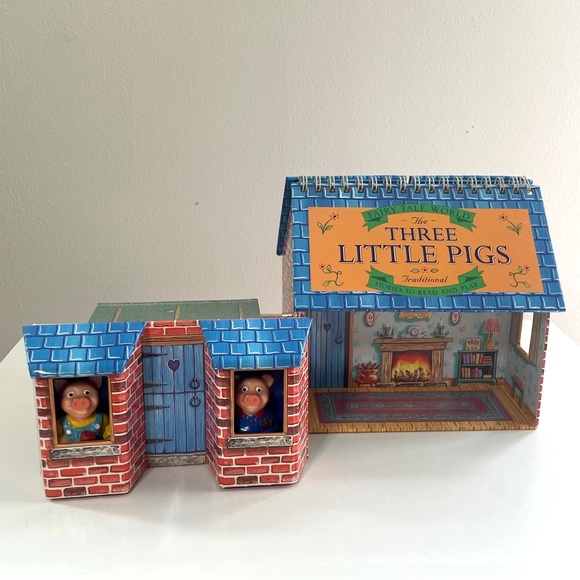 Portico The Three Little Pigs, Stories to Read and Play by Fairy Tale World 1997 - Picture 4 of 16